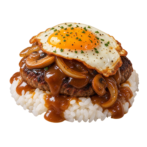 Loco Moco sticker illustration