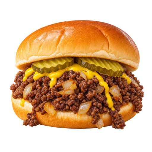 Loose Meat Sandwich sticker illustration
