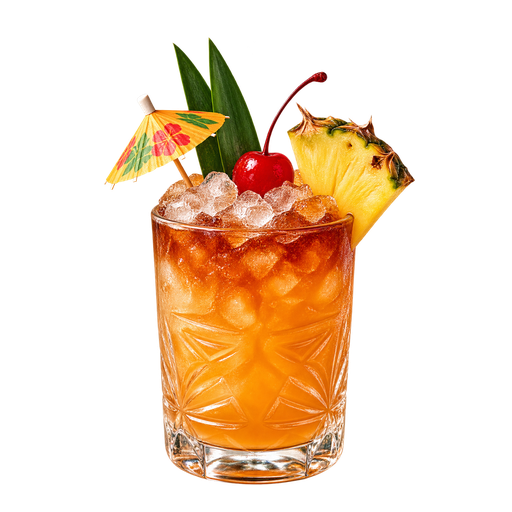 Mai Tai sticker illustration