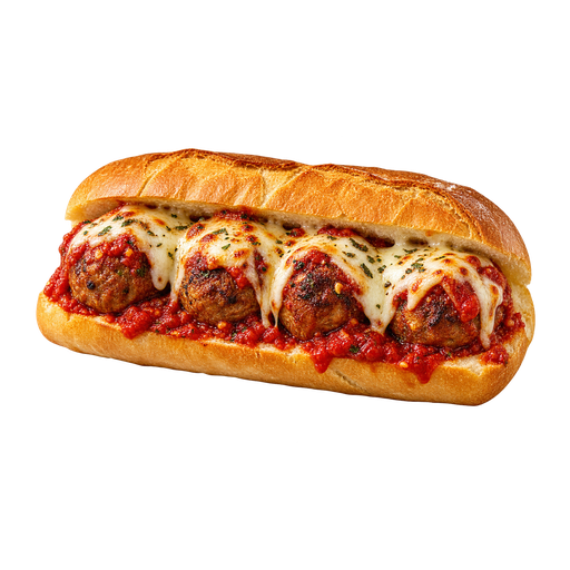 Meatball Sandwich sticker illustration