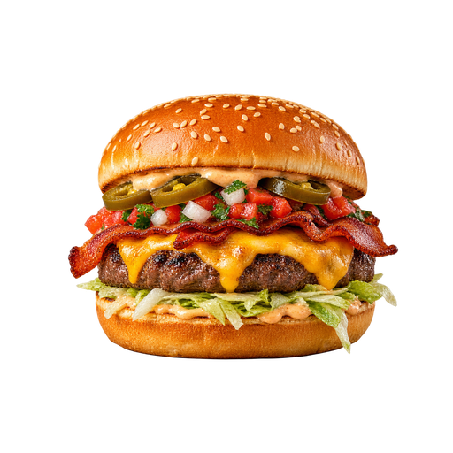 Denver Mexican Hamburger sticker illustration