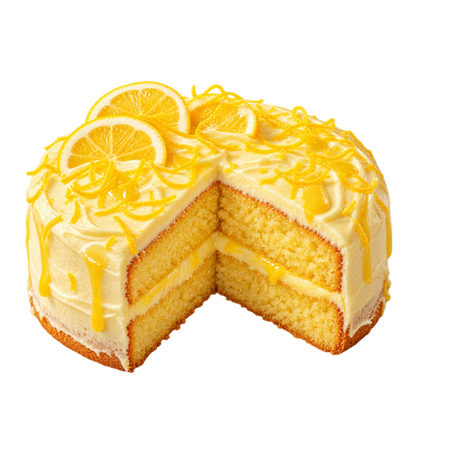 Meyer Lemon Cake sticker illustration