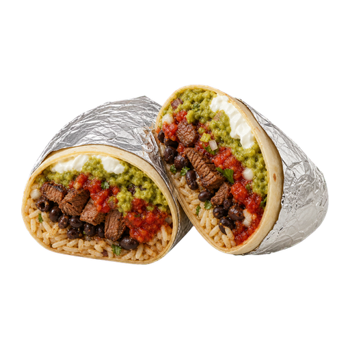 Mission Burrito sticker illustration