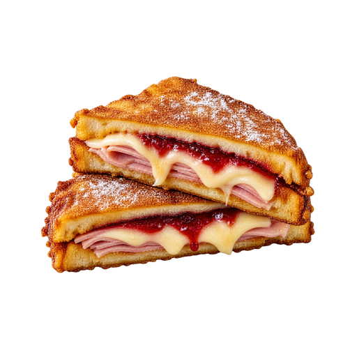 Monte Cristo Sandwich sticker illustration