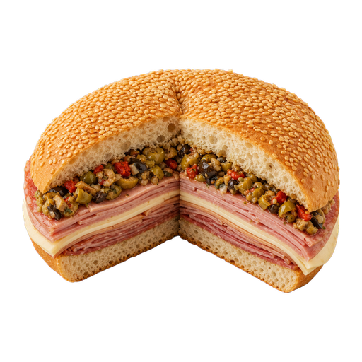Muffuletta sticker illustration