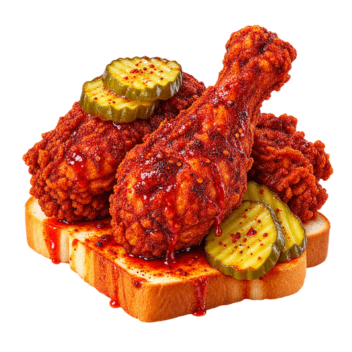 Nashville Hot Chicken sticker illustration