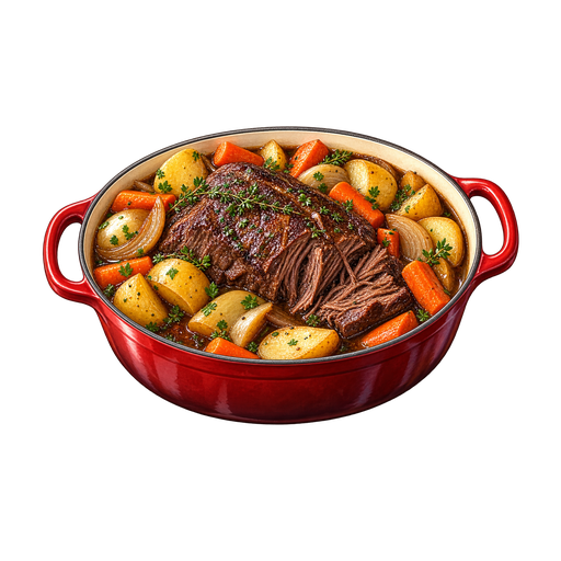 New England Pot Roast sticker illustration