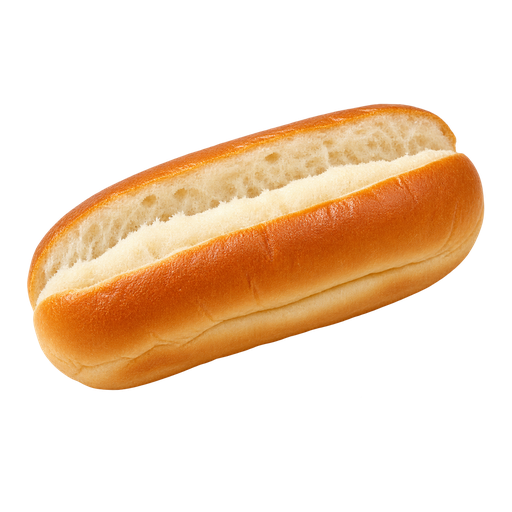 New England–Style Hot Dog Bun sticker illustration