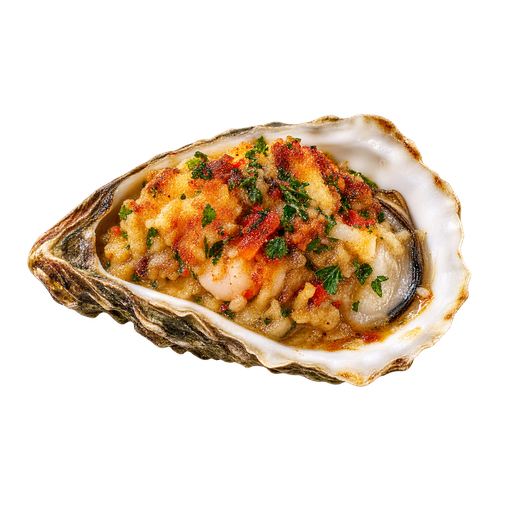 Oysters Bienville sticker illustration