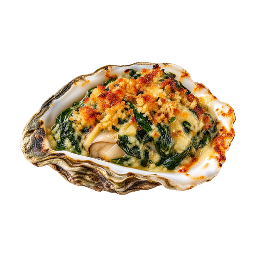 Oysters Rockefeller sticker illustration