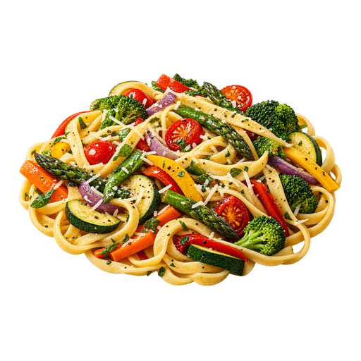Pasta Primavera sticker illustration