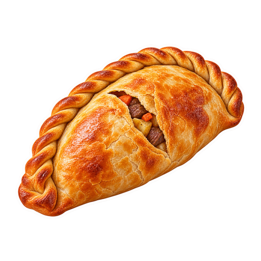Pasty sticker illustration