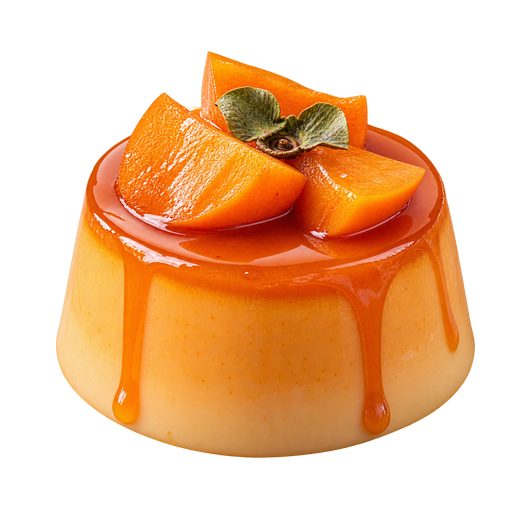 Persimmon pudding sticker illustration