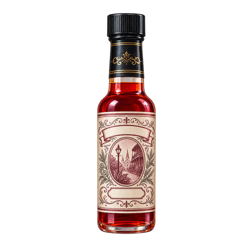 Peychaud’s bitters sticker illustration