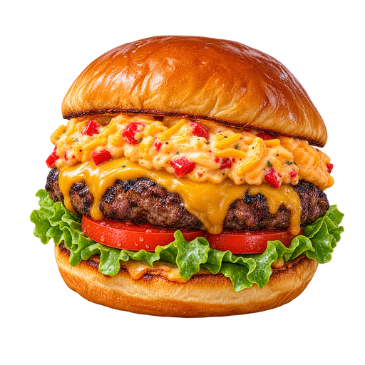 Pimento Cheeseburger sticker illustration