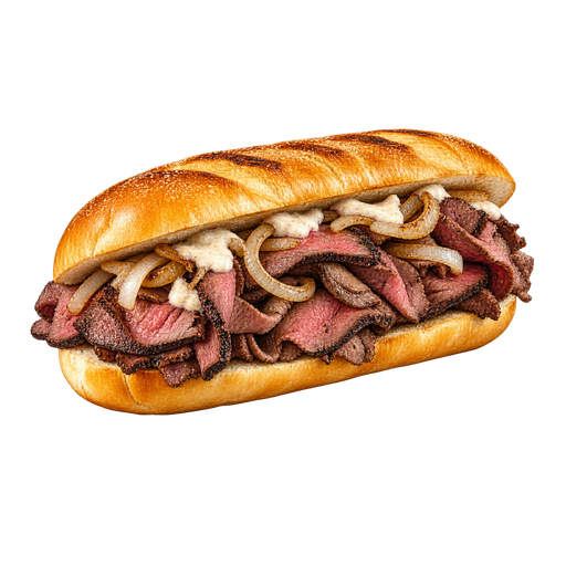Pit Beef Sandwich sticker illustration