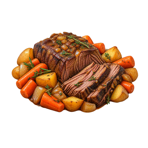Pot Roast sticker illustration