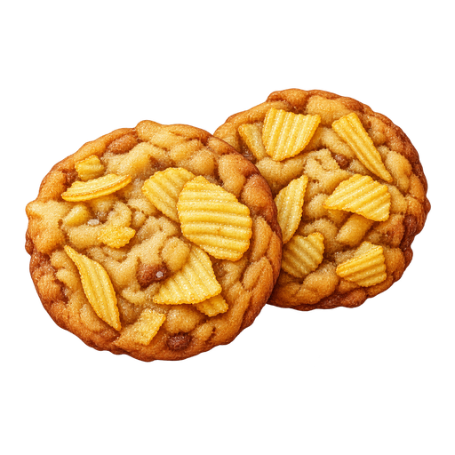 Potato Chip Cookies sticker illustration