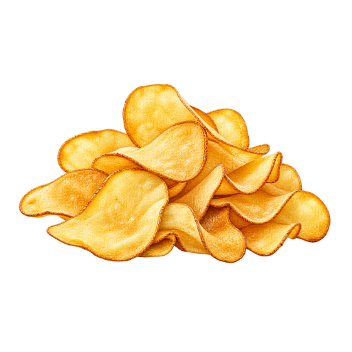 Potato chips sticker illustration