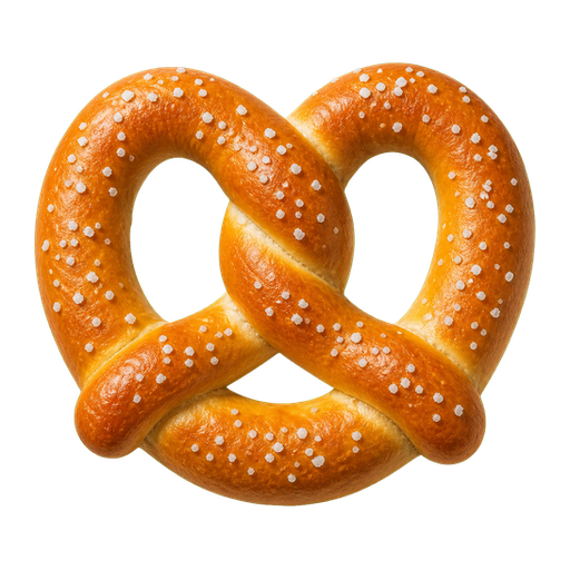 Soft Pretzel sticker illustration