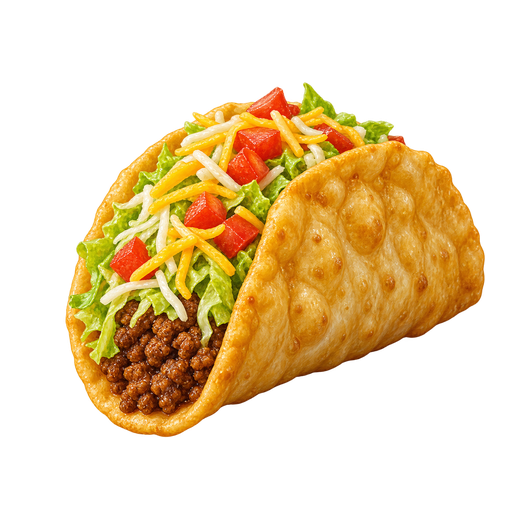 Puffy Taco sticker illustration