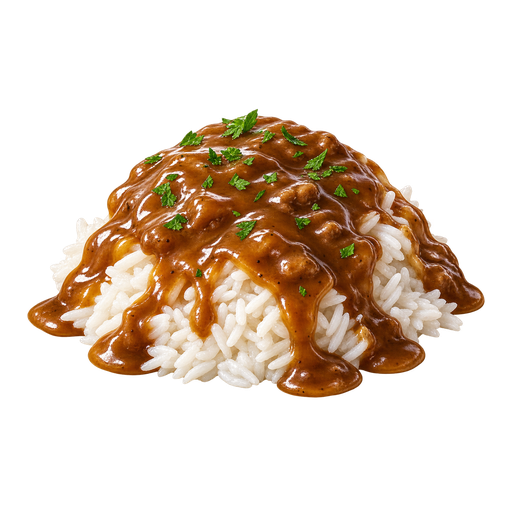 Rice and Gravy sticker illustration