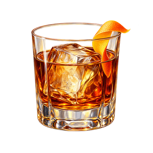 Rye Whiskey sticker illustration