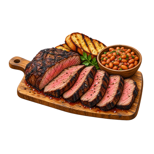 Santa Maria-Style Barbecue sticker illustration