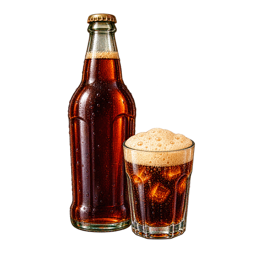 Sarsaparilla sticker illustration
