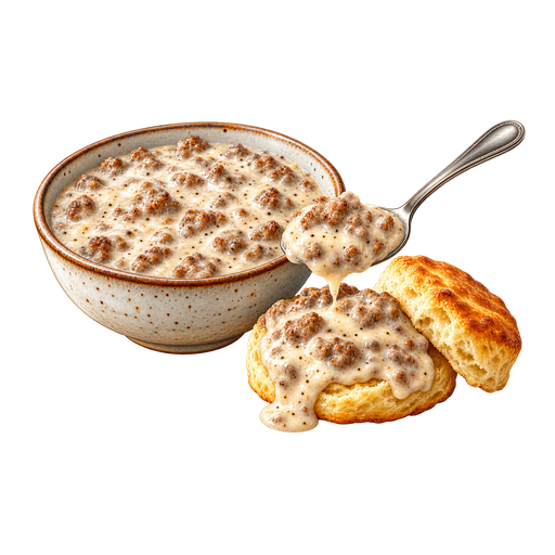 Sausage Gravy sticker illustration