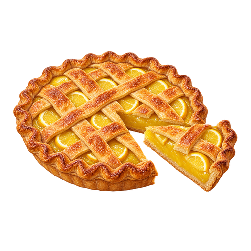 Shaker Lemon Pie sticker illustration