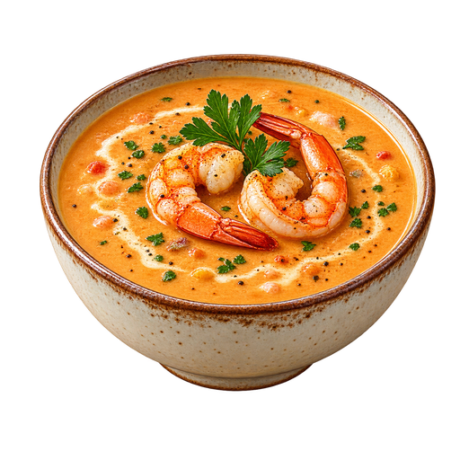 Shrimp Bisque sticker illustration