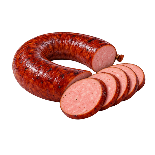 Smoked Bologna Sausage sticker illustration