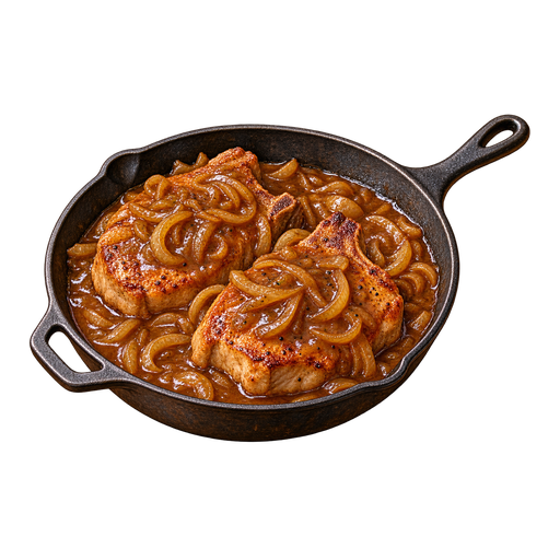 Smothered Pork Chops sticker illustration