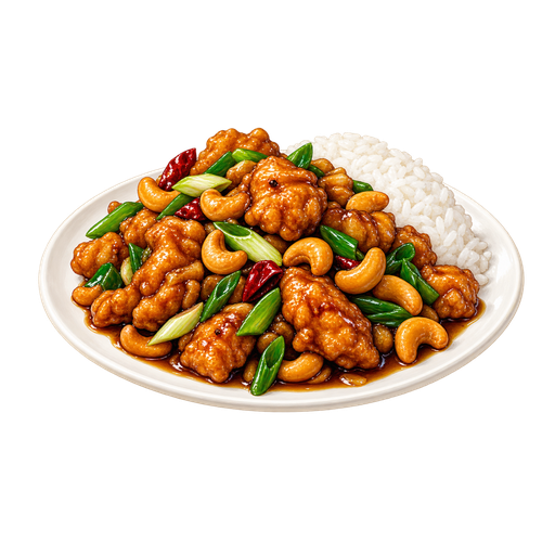 Springfield-Style Cashew Chicken sticker illustration