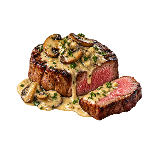 Steak de Burgo sticker illustration