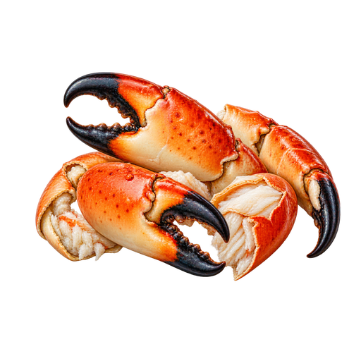 Stone crab claws sticker illustration