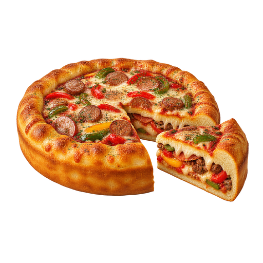 Stuffed Pizza sticker illustration