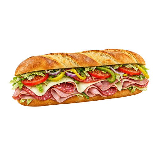 Submarine Sandwich sticker illustration