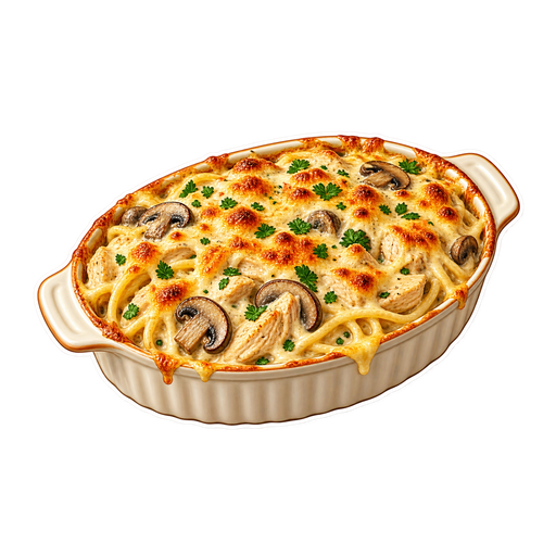 Tetrazzini sticker illustration