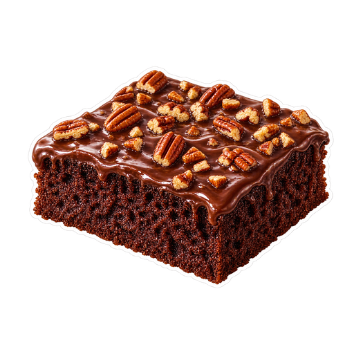 Texas Sheet Cake sticker illustration