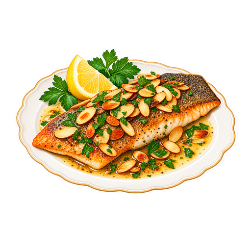 Trout Amandine sticker illustration