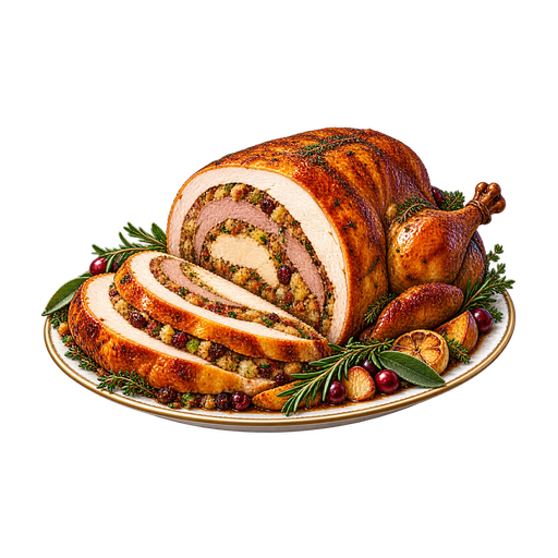 Turducken sticker illustration