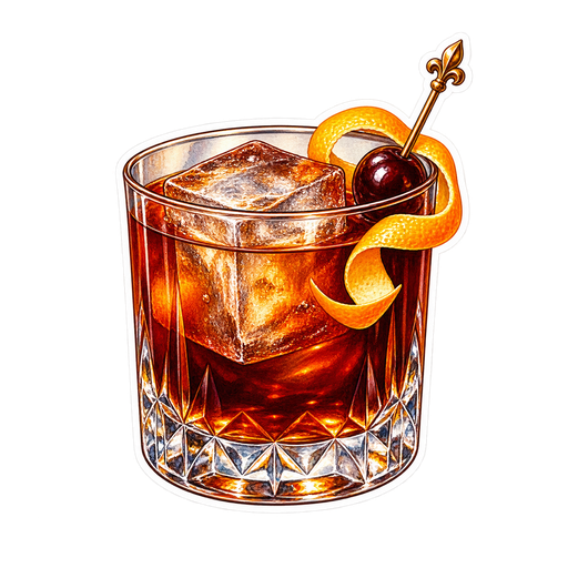 Vieux Carré sticker illustration