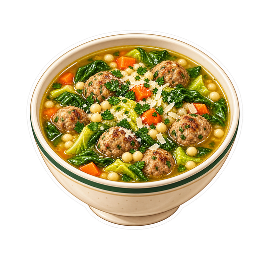 Wedding Soup sticker illustration