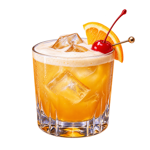 Whiskey Sour sticker illustration