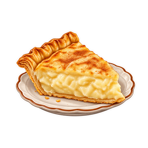 White Potato Pie sticker illustration