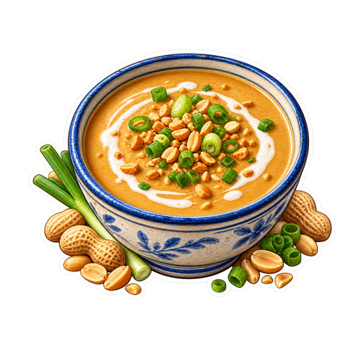 Williamsburg Peanut Soup sticker illustration