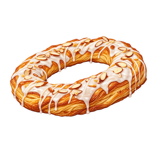 Wisconsin Kringle sticker illustration