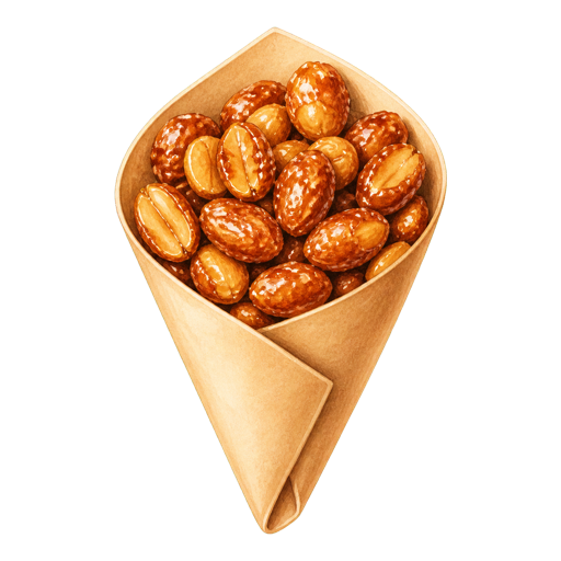 Garrapiñada sticker illustration